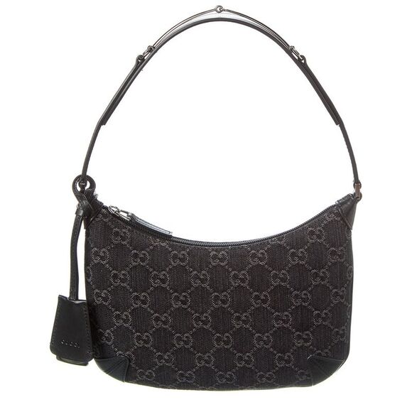 Gucci Handbags - Gucci Horsebit Slim Small GG Denim Shoulder Bag